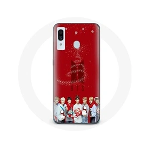 Maniacase Coque pour Samsung Galaxy A40 BTS Bangtan Garçons Fond Rouge Cadeau de Noël 2023 pas cher
