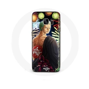 Maniacase Coque pour Samsung Galaxy S6 Edge One Piece Joyeux noël Zoro Anime Manga pas cher