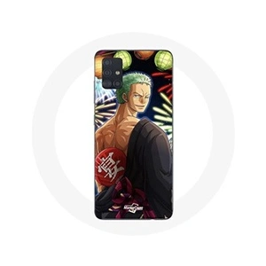 Maniacase Coque pour Samsung Galaxy A51 5G One Piece Joyeux noël Zoro Anime Manga pas cher