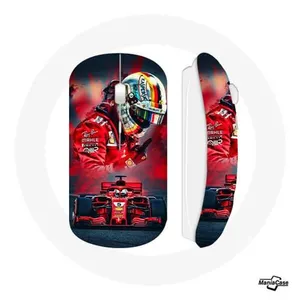 Souris sans fil Formule 1 Rouge Sebastian vettel (Maniacase) pas cher