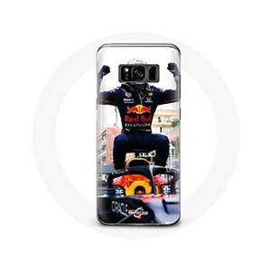 Maniacase Coque pour Samsung Galaxy S8 Formule 1 Max Verstappen Pilote automobile F1 noir rouge et jaune pas cher