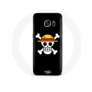 Coque pour Samsung Galaxy S7 Edge One Piece Manga Tete de Mort Fond NoirVendu pardarty