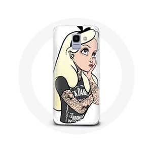 Maniacase Coque pour Samsung Galaxy A8 2018 Alice Princesse tatouée pas cher