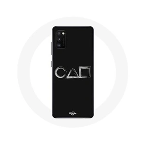 Maniacase Coque pour Samsung Galaxy S20 Squid Game logo symboles carre cercle triangle Fond Noir pas cher