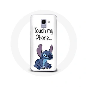 Maniacase Coque pour Samsung Galaxy A6 2018 Lilo et Stitch mignon Fond blanc