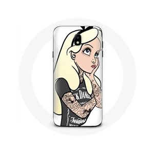 Maniacase Coque pour Samsung Galaxy J7 2017 Alice Princesse tatouée pas cher