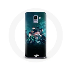 Maniacase Coque pour Samsung Galaxy A8 2018 Demon Slayer Manga Tanjiro et Nezuko pas cher
