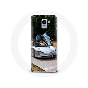 Coque maniacase pour Samsung Galaxy A8 2018 Formule 1 McLaren Voiture Gris pas cher