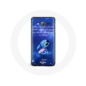 MANIACASE Coque pour Samsung Galaxy j3 2016 Stitch Ohana Citation pas cher