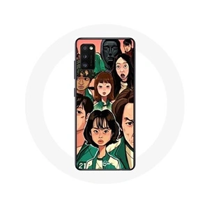 Maniacase Coque pour Samsung Galaxy S20 Squid Game Affiche personnages Fanart pas cher