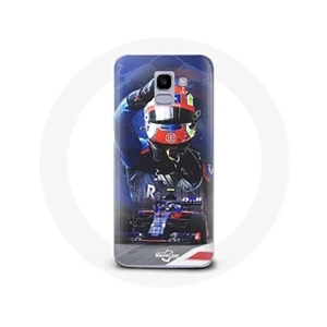 Maniacase Coque pour Samsung Galaxy A6 2018 Formule 1 Pierre Gasly Pilote automobile F1 Rouge Bleu pas cher
