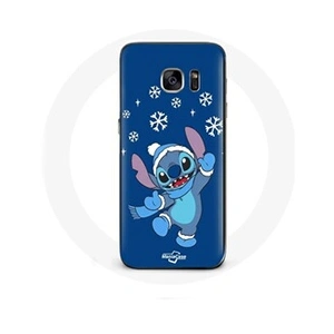 Maniacase Coque pour Samsung Galaxy S6 Stitch neige Noël bleu pas cher