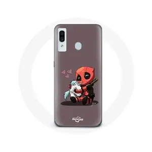 MANIACASE Coque pour Samsung Galaxy A20 DeadPool Unicorn Licorne pas cher