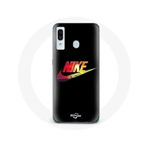 Maniacase Coque pour samsung galaxy A30 Nike Logo Couleur fond noir pas cher