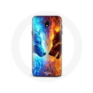 Maniacase Coque pour Samsung Galaxy J7 2017 Loup de Glace et de feu pas cher