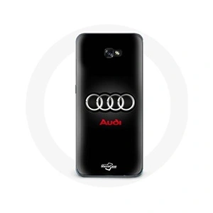 Maniacase Coque pour Samsung Galaxy A3 2017 Audi Logo Métal fond noir pas cher