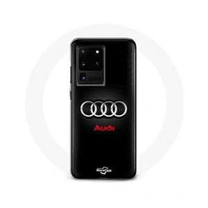 Maniacase Coque pour Samsung Galaxy S20 Ultra Audi Logo Métal fond noir pas cher