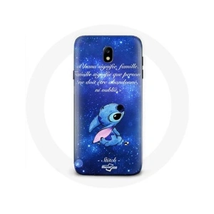 Maniacase Coque pour Samsung Galaxy J5 2017 Stitch Ohana Citation pas cher