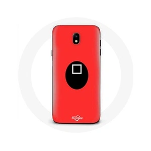 Maniacase Coque pour Samsung Galaxy J5 2017 Squid Game masque carré fond rouge pas cher