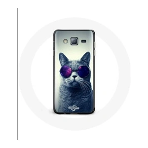 Maniacase Coque pour Samsung Galaxy J5 2016 Chat Lunettes violettes Style pas cher