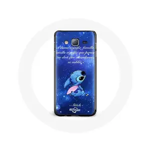 Maniacase Coque pour samsung galaxy J3 Stitch Ohana Citation pas cher