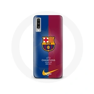 Maniacase Coque pour Samsung Galaxy A50 FC Barcelone Logo Equipe de football pas cher