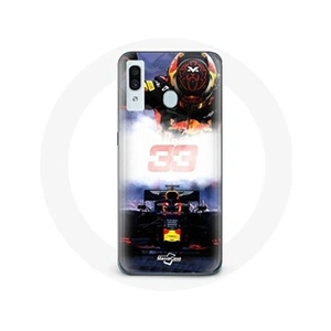 Maniacase Coque pour Samsung Galaxy A20 Formule 1 Max Verstappen Pilote de F1 noir rouge et jaune pas cher