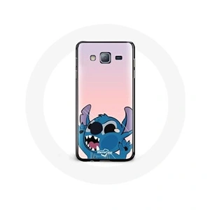 Maniacase Coque pour Samsung Galaxy Grand Prime Stitch le Nez en l'air fond rose pas cher