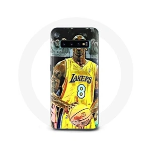 Coque pour Samsung Galaxy s10 edge Kobe Bryant Dunk lakers 8 NBA Noir