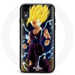 Maniacase Coque - Dragon Ball Z - Iphone XR - Souple - Noir - Motif Dragon Ball Z pas cher