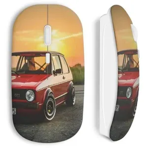 Souris sans fil golf volkswagen gti rouge vintage (Maniacase) pas cher