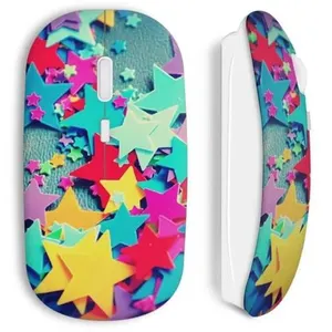 Souris Sans Fil Etoiles colorees scrap booking (Maniacase) pas cher