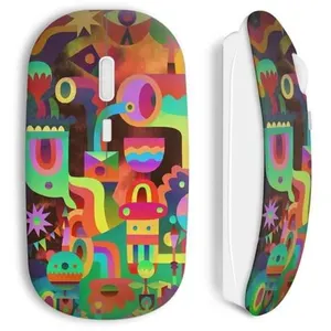 Souris Sans Fil Funny multicolor art (Maniacase) pas cher