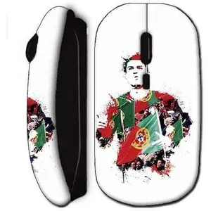 Souris Sans Fil Cristiano Ronaldo Football Noir (Maniacase) pas cher