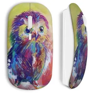 Souris sans Fil Hiboux art painted (Maniacase) pas cher