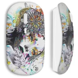 Souris sans Fil Stylized woman's face (Maniacase) pas cher