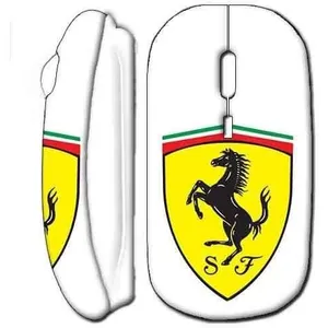Souris Sans Fil Ferrari Logo Blanc (Maniacase) pas cher