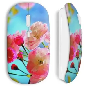 Souris Pink flowers sans fil (Maniacase) pas cher