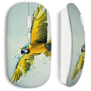 Souris sans fil Perroquet yellow (Maniacase) pas cher