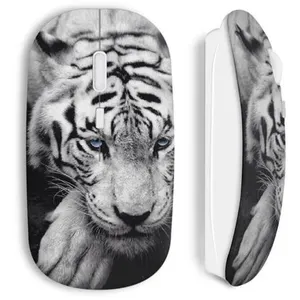 Souris sans Fil Tiger white blue eyes (Maniacase) pas cher