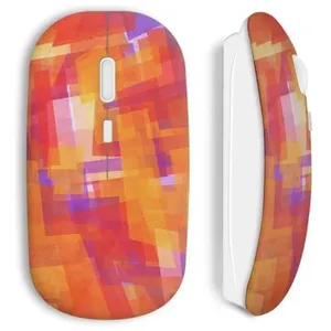 Souris sans fil Pixel design Orange (Maniacase) pas cher