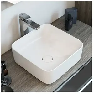 Roca - fineceramic® square inspira lavabo à poser Couleur : Blanc pas cher