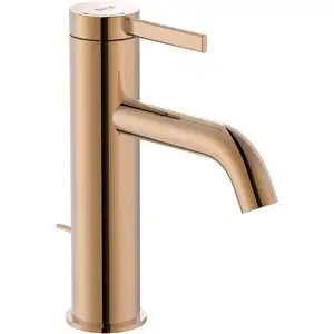 Roca - Mitigeur lavabo ona Economie d'eau et d'énergie avec vidage auto, rose gold pas cher
