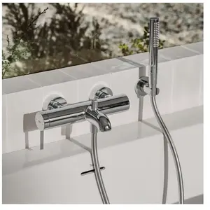 ROCA Mitigeur bain-douche mural ONA avec inverseur automatique, chromé pas cher