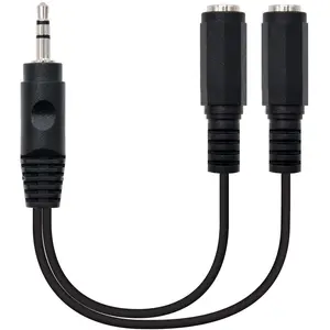 Comparateur de prix : Câble Audio Jack (3,5 mm) Coupleur NANOCABLE 10.24.1200 15 cm Noir