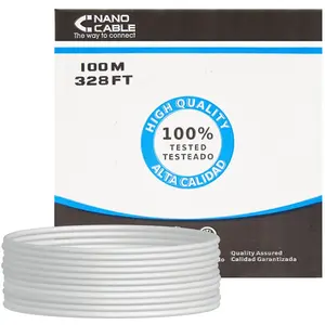 Comparateur de prix : Câble Réseau Rigide UTP 6ème Catégorie NANOCABLE 10.20.0502 100 m Gris