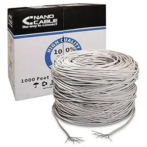 Comparateur de prix : Câble Réseau Rigide UTP 5ème Catégorie NANOCABLE ANEAHE0087 305 m