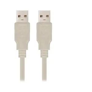 Comparateur de prix : Nanocable 10.01.0303, 2 m, USB A, USB A, 2.0, Mâle-Mâle, Beige