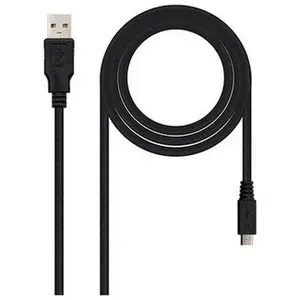 Comparateur de prix : Nanocable 10.01.0500 câble USB USB 2.0 0,8 m USB A Micro-USB B Noir