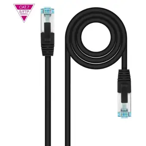 NANOCABLE - Câble réseau Ethernet Cherry original Cat.7 Lszh Sftp Pimf Awg26 noir 2 M pas cher